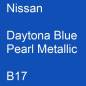 Preview: Nissan, Daytona Blue Pearl Metallic, B17.